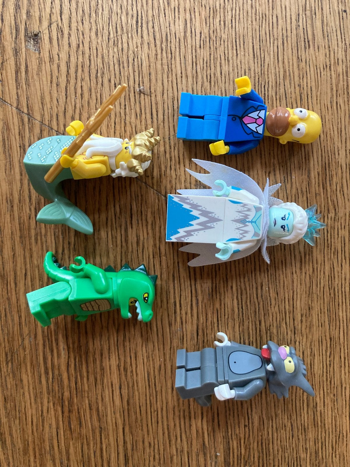 Lego Minifiguren: Homer, Zeemeerman, Draak, Krusty, Ophalen of Verzenden, Gebruikt, Lego
