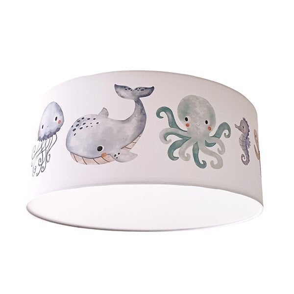 Plafondlamp Kinderlamp Dieren in de Oceaan Little Dreamzzz, Bi & Li Creaties, Nieuw, Ophalen of Verzenden, Bilicreaties@gmail.com