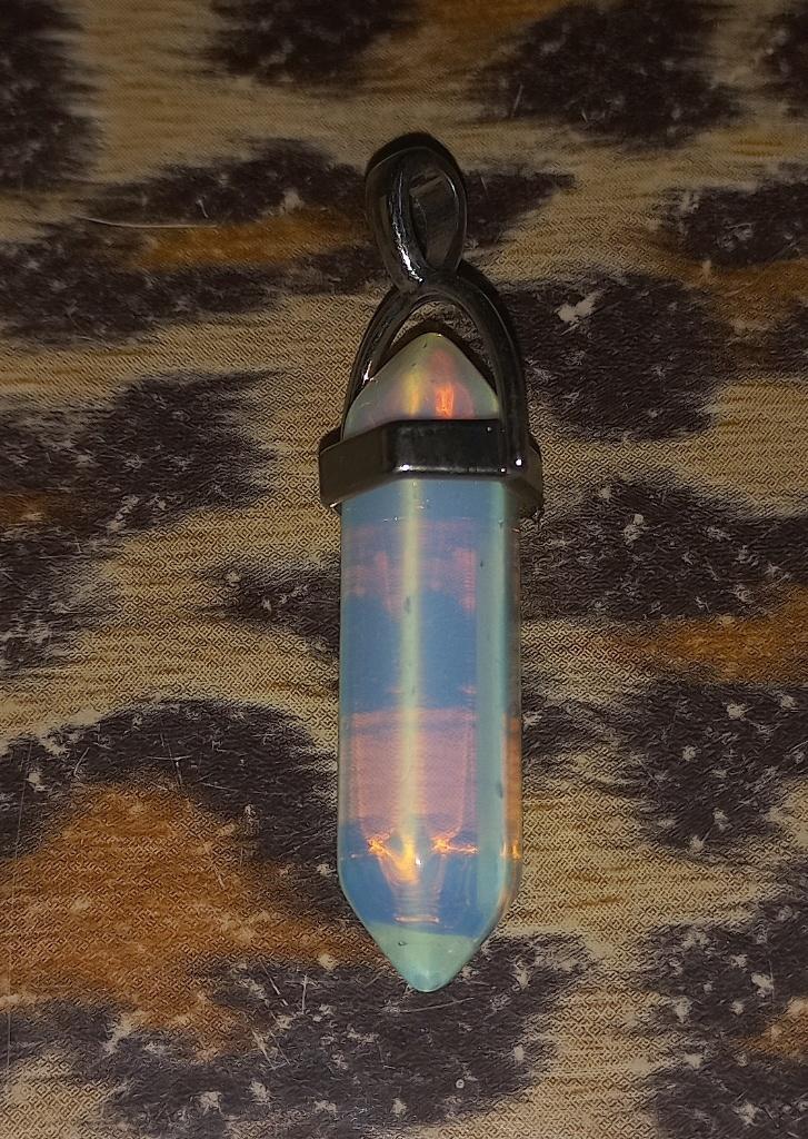 Edelstenen hanger opaliet *nieuw*, Overige kleuren, Nieuw, Ophalen of Verzenden, Steen of Mineraal