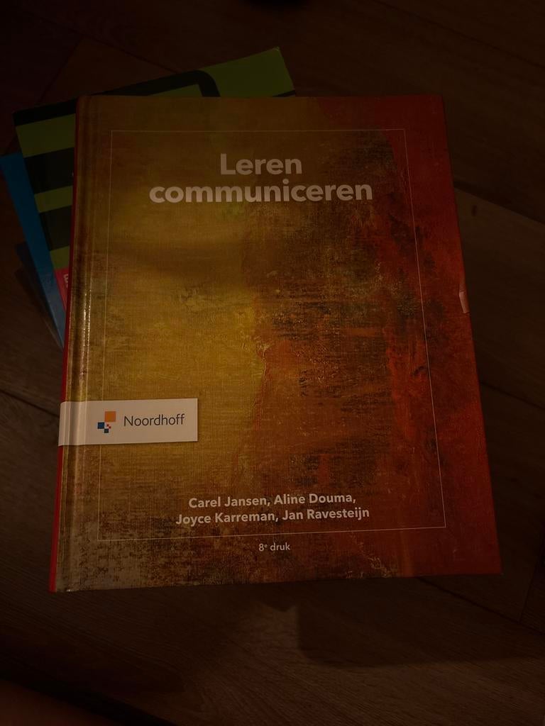 Leren communiceren - 8e druk - Noordhoff, Boeken, Ophalen, Gamma, Zo goed als nieuw, HBO