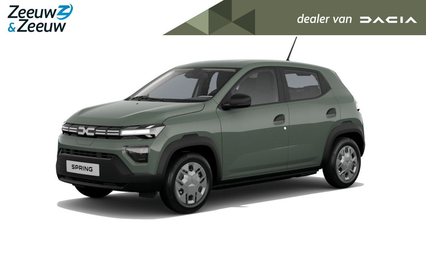 Dacia Spring (Zeeuw & Zeeuw Private Lease Actie v.a. € 291, Auto's, 12 maanden, Stof, Zwart, 995 kg