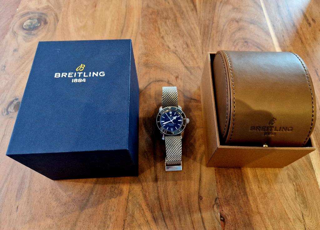 Breitling Superocean Heritage II 42mm - complete set, Sieraden, Tassen en Uiterlijk, Horloges | Heren, Staal, Staal, Breitling