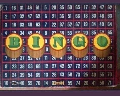 Vintage Bingo Spel - Compleet met Kaarten en Fiches, Hobby en Vrije tijd, Gezelschapsspellen | Bordspellen, Vijf spelers of meer