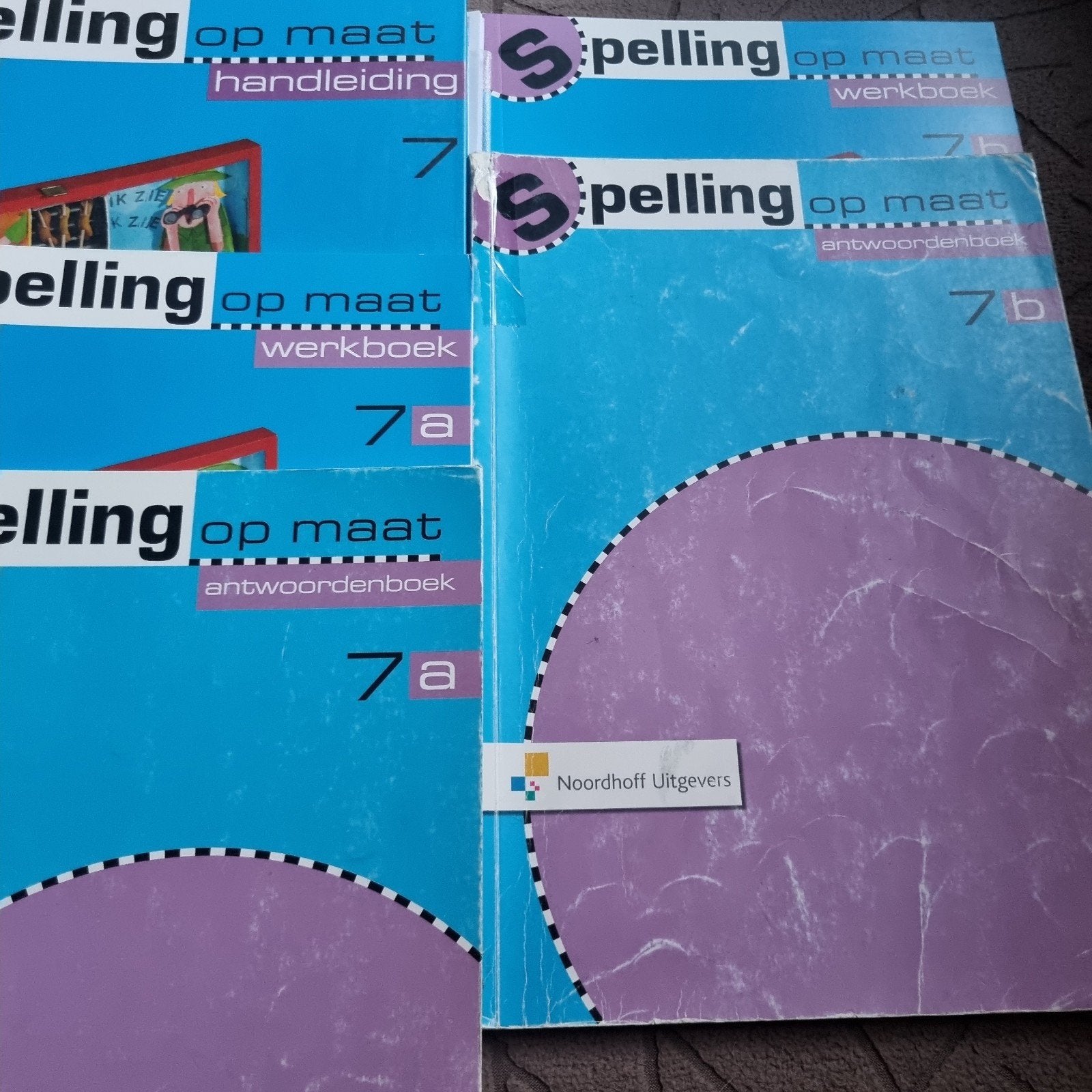 Groep 7Spelling op Maat Werkboek & Antwoorden 7a & 7b handl, Ophalen of Verzenden, Zo goed als nieuw, Noordhoff Uitgevers, Nederlands