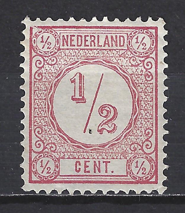 NVPH 30 Postfris Cijfer 1876 ; OUD NEDERLAND P/STUK, Ophalen of Verzenden, T/m 1940, Postfris