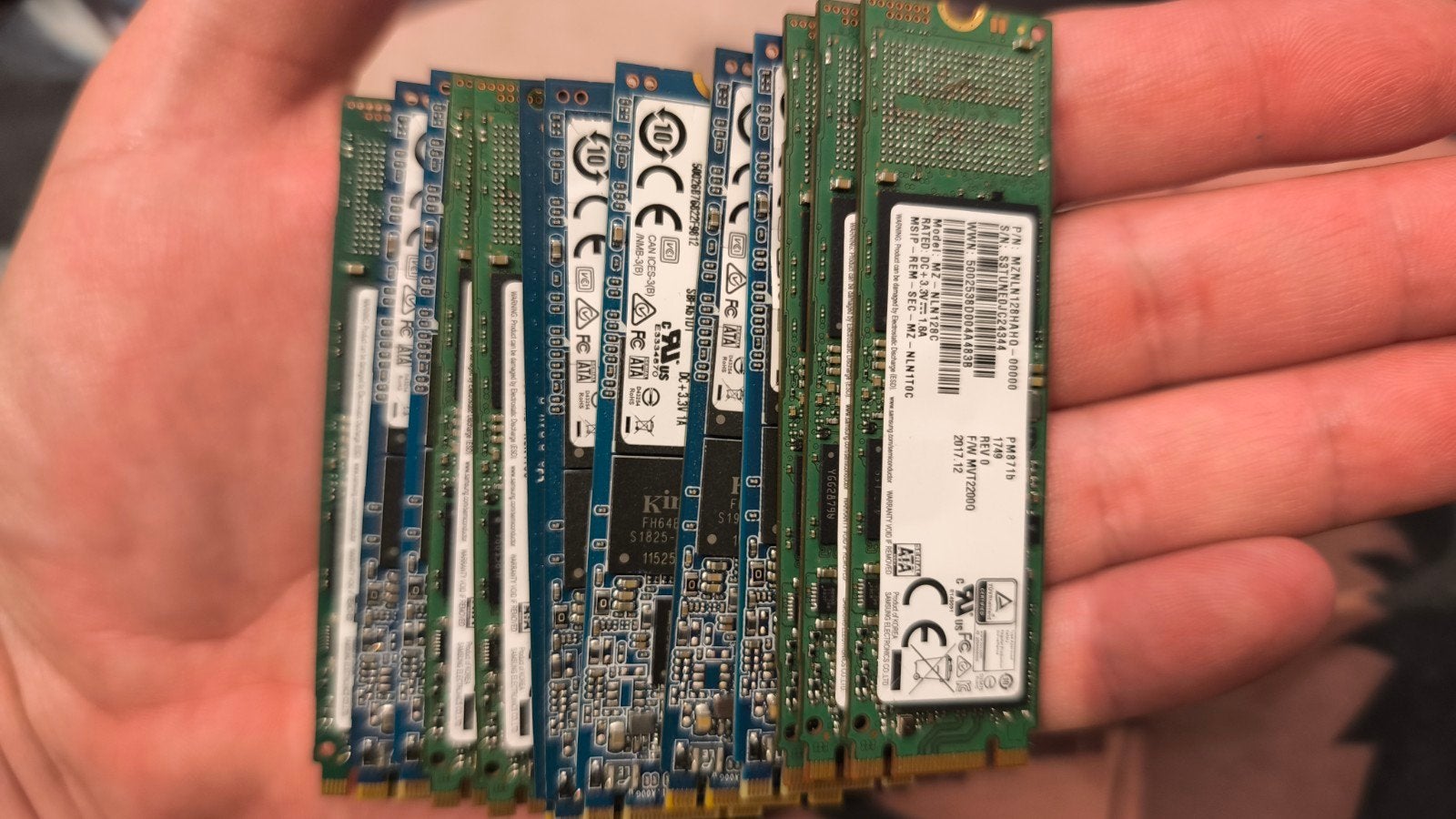 M.2 SSD's voor laptops en desktops 128 gig 13 stuks, Intern, Kingston, Ophalen of Verzenden, Laptop