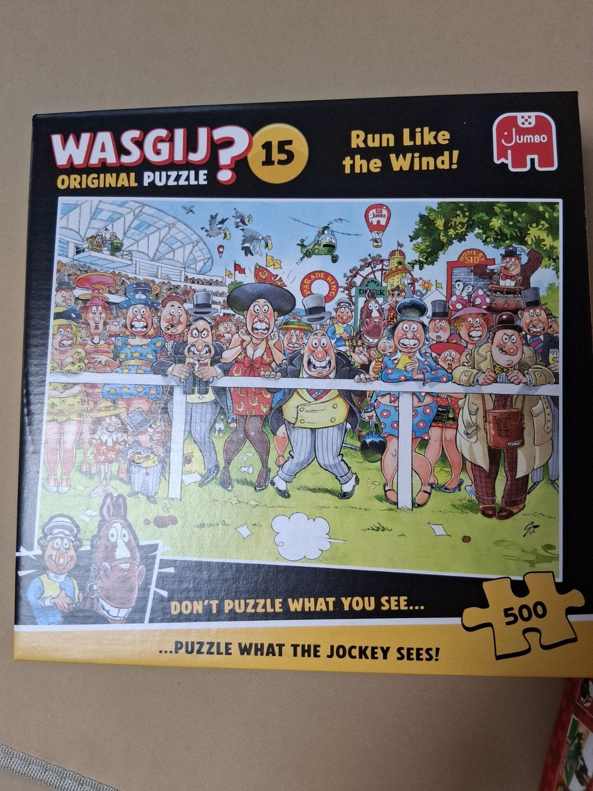Wasgij puzzel-Run like the wind, Ophalen, 500 t/m 1500 stukjes, Gebruikt, Legpuzzel