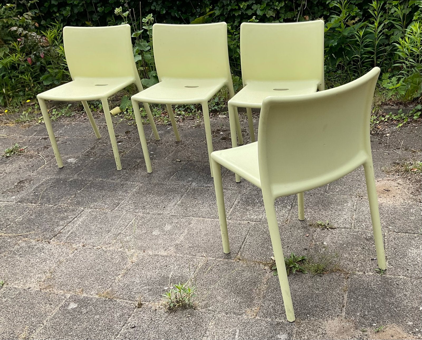 4x Air Chair design Jasper Morrison - Magis Made in Italy, Kunststof, Gebruikt, Overige kleuren, Ophalen of Verzenden