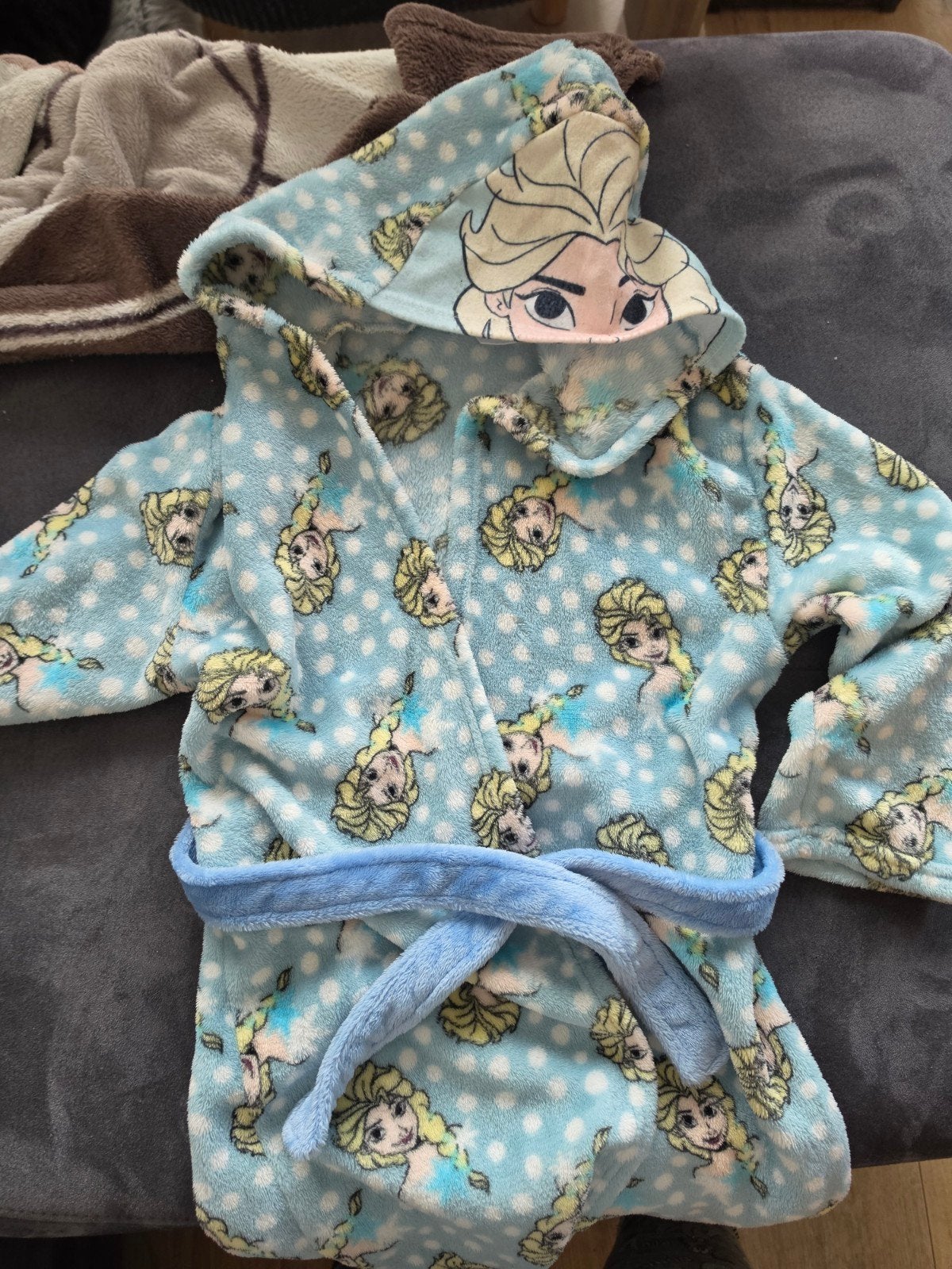 Frozen badjas maat 122/128, Nacht- of Onderkleding, Gebruikt, Disney Frozen, Meisje