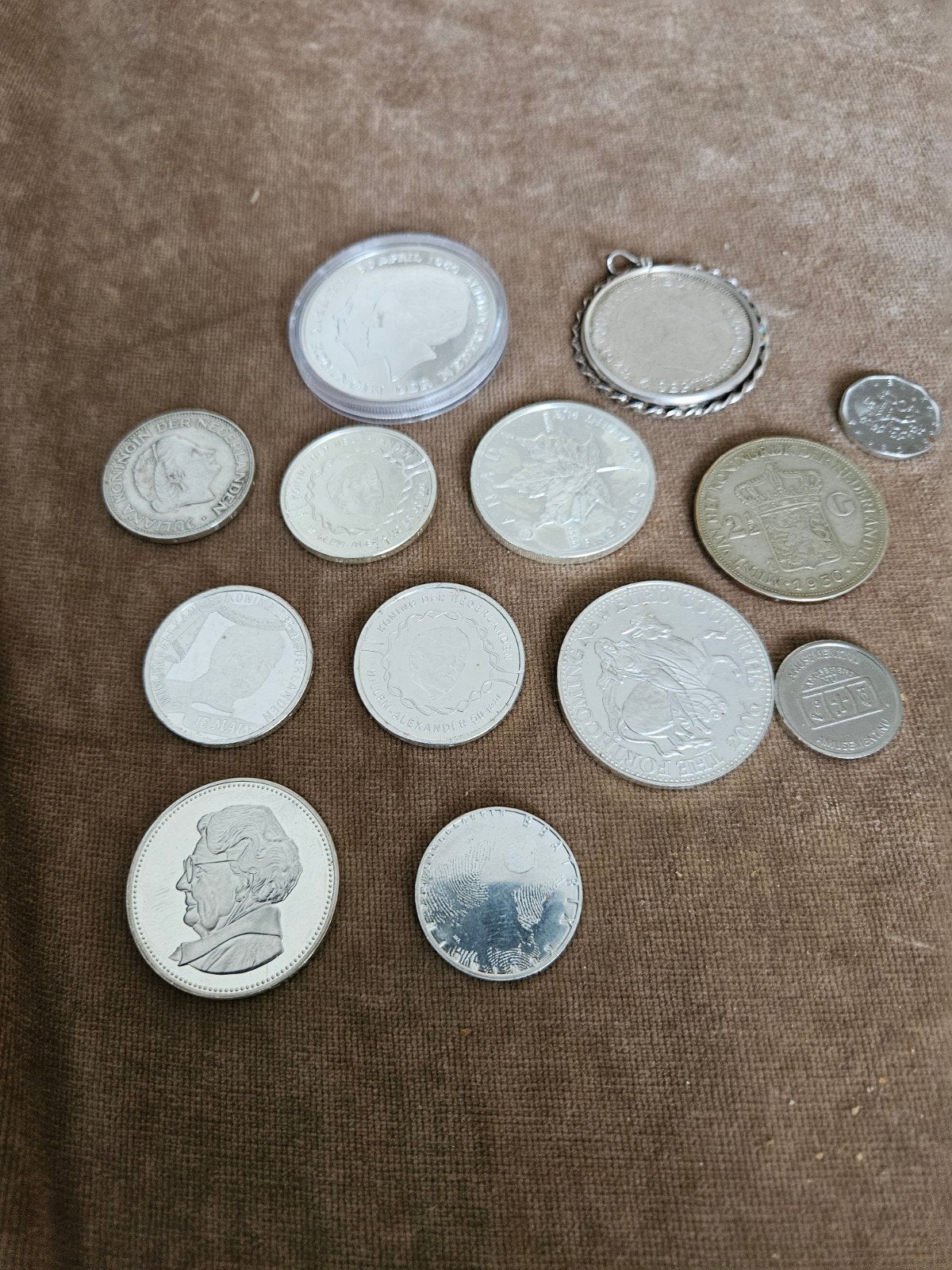 Diverse collectie zilveren en verzamelmunten, Postzegels en Munten, Munten | Nederland, Ophalen, Koningin Juliana, Setje, Zilver