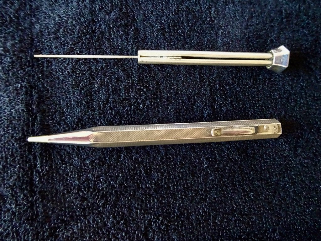 Antiek zilveren vulpotlood, Ophalen of Verzenden, Zilver