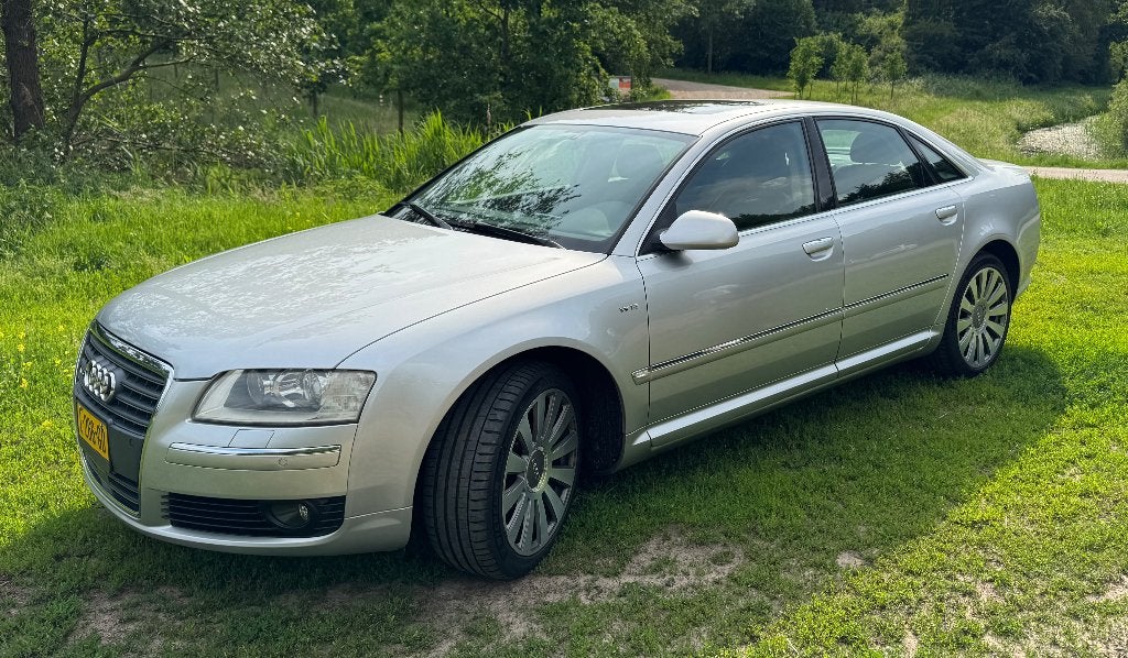 Audi A8 6.0 W12 Quattro D3 2005, Automaat, 1935 kg, Zwart, 12 cilinders