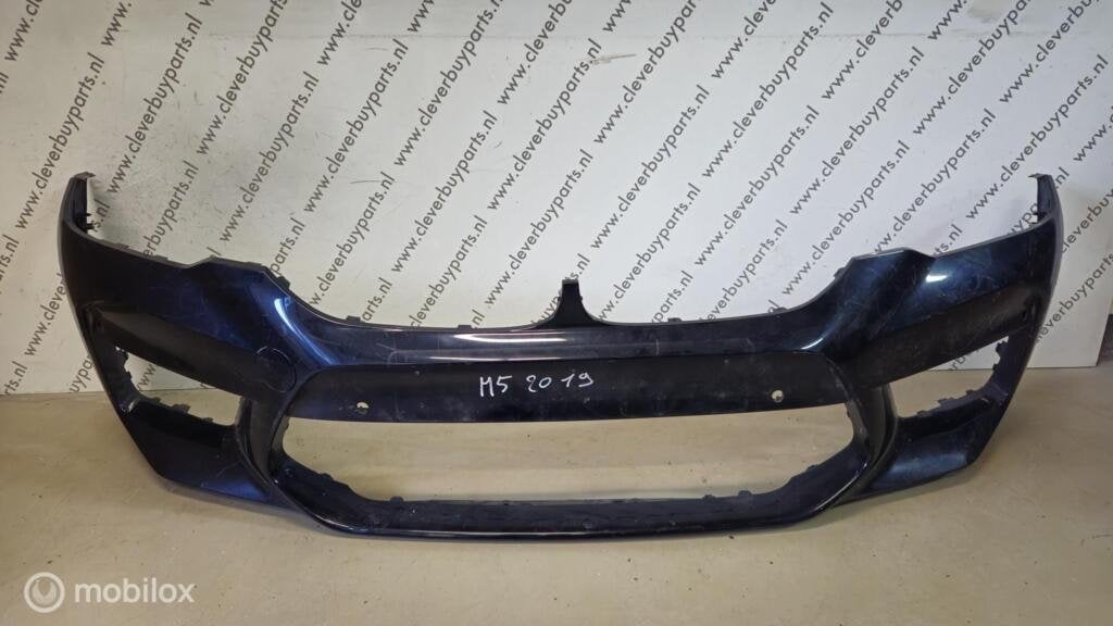 Voorbumper origineel BMW 5-serie F90 LCI ('20-'23), Gebruikt, Voor, Ophalen of Verzenden, Bumper
