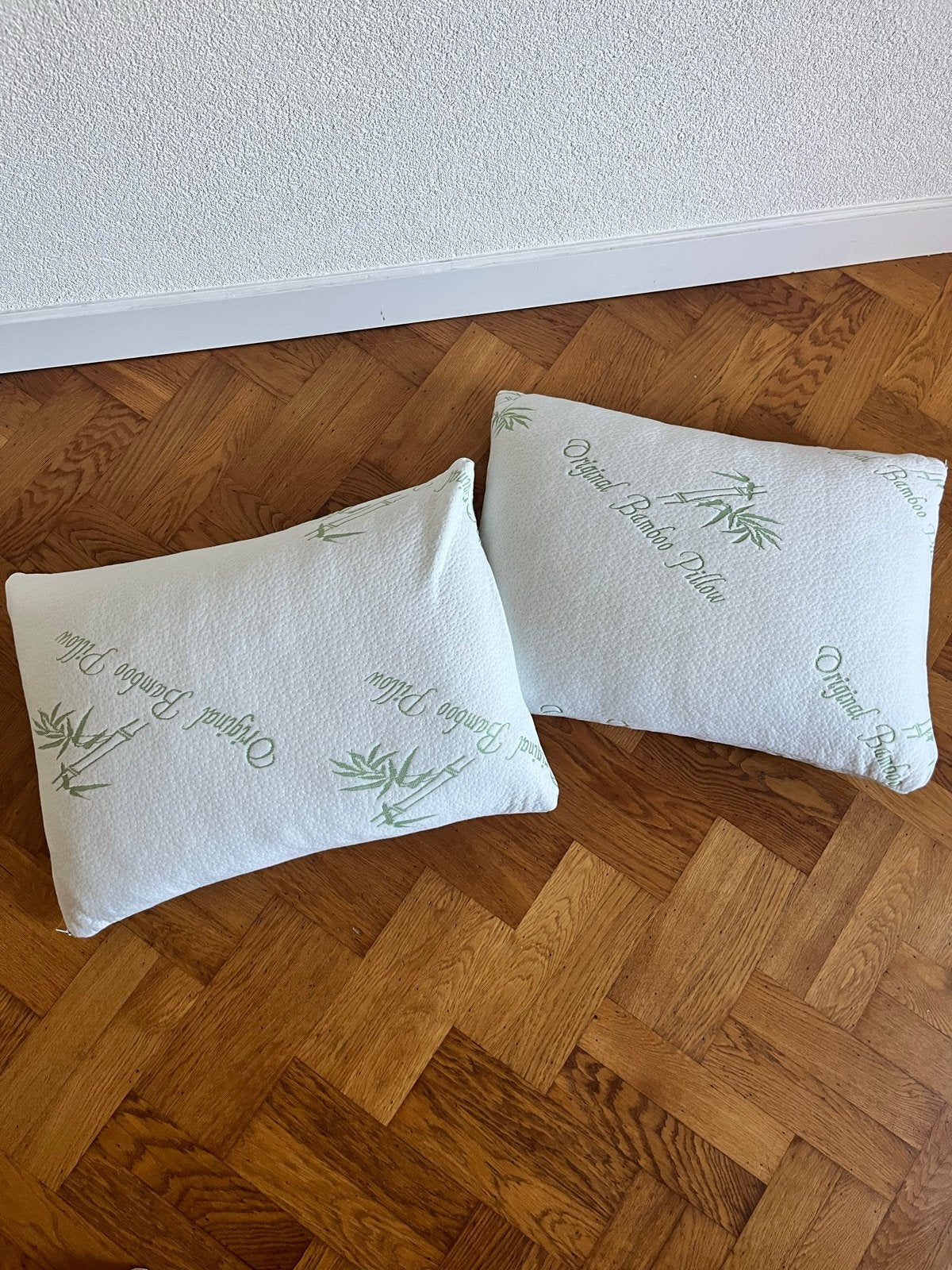 2x Origineel Bamboe Hoofdkussen, Overige merken, Ademend, Wit, Hoofdkussen