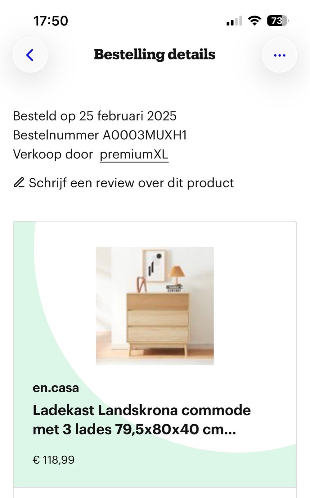 Ladekast/commode 3 laden eikenkleurig, Ophalen, Zo goed als nieuw, 3 of 4 laden, 25 tot 50 cm