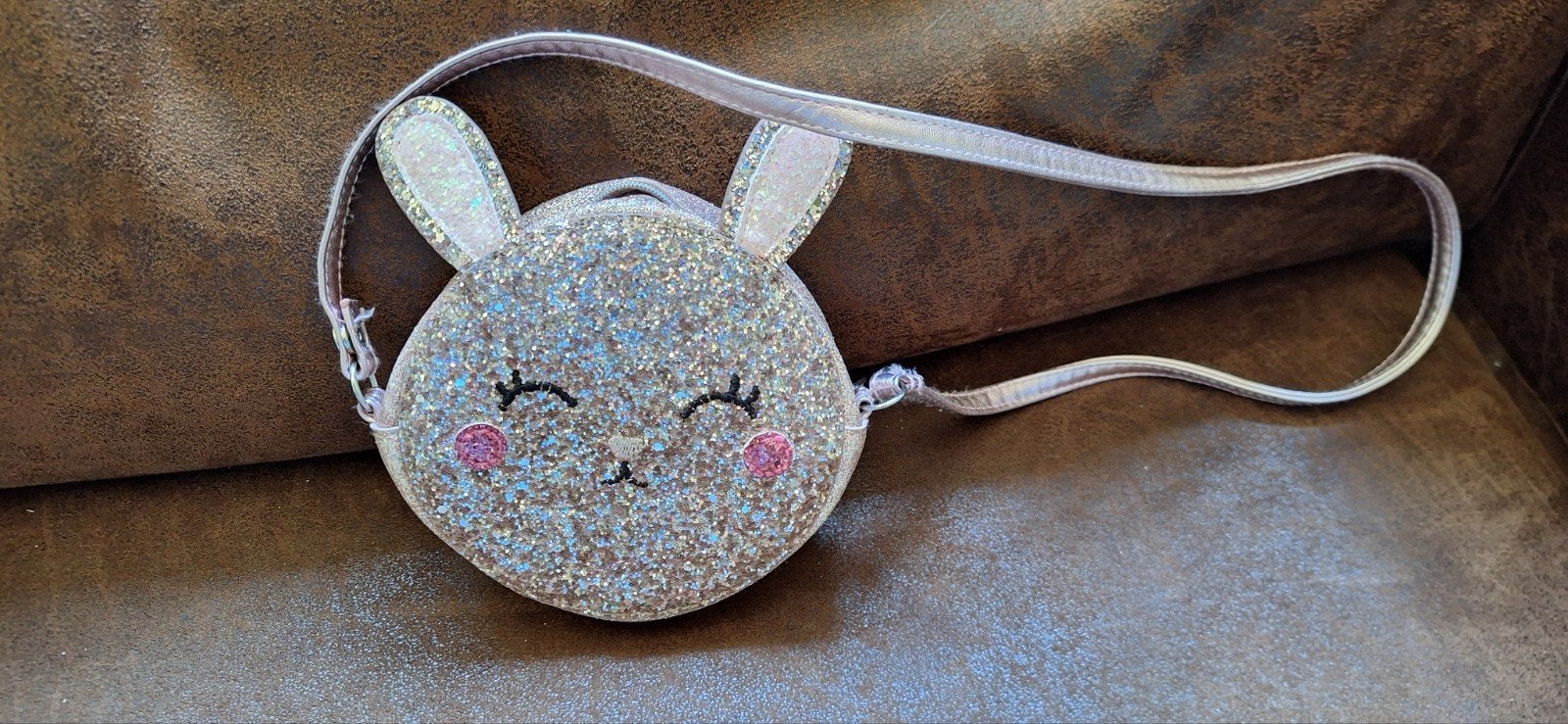 glitter tasje kinderen licht roze, Ophalen of Verzenden, Zo goed als nieuw