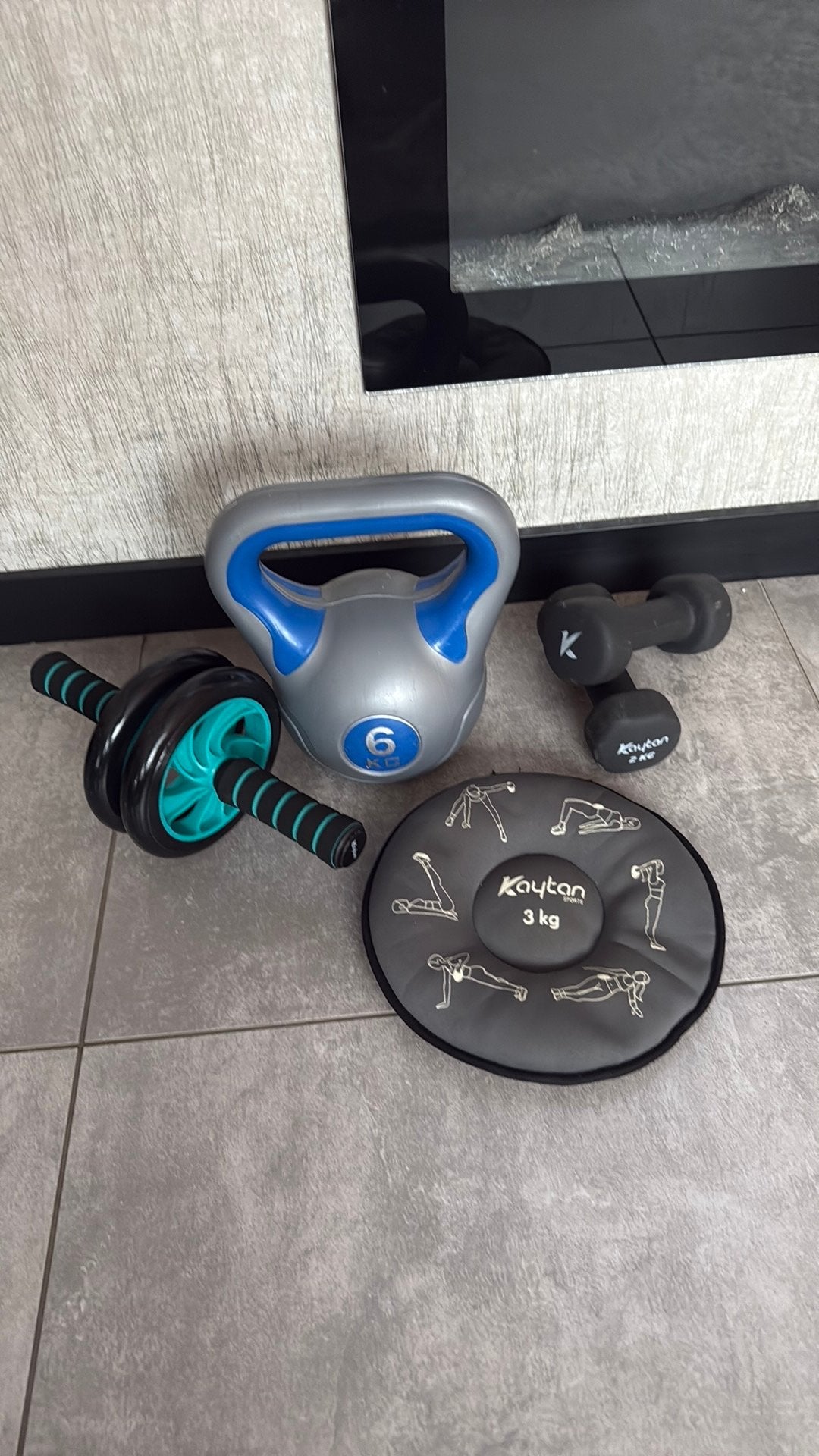 Klein fitness spul, Ophalen, Gebruikt