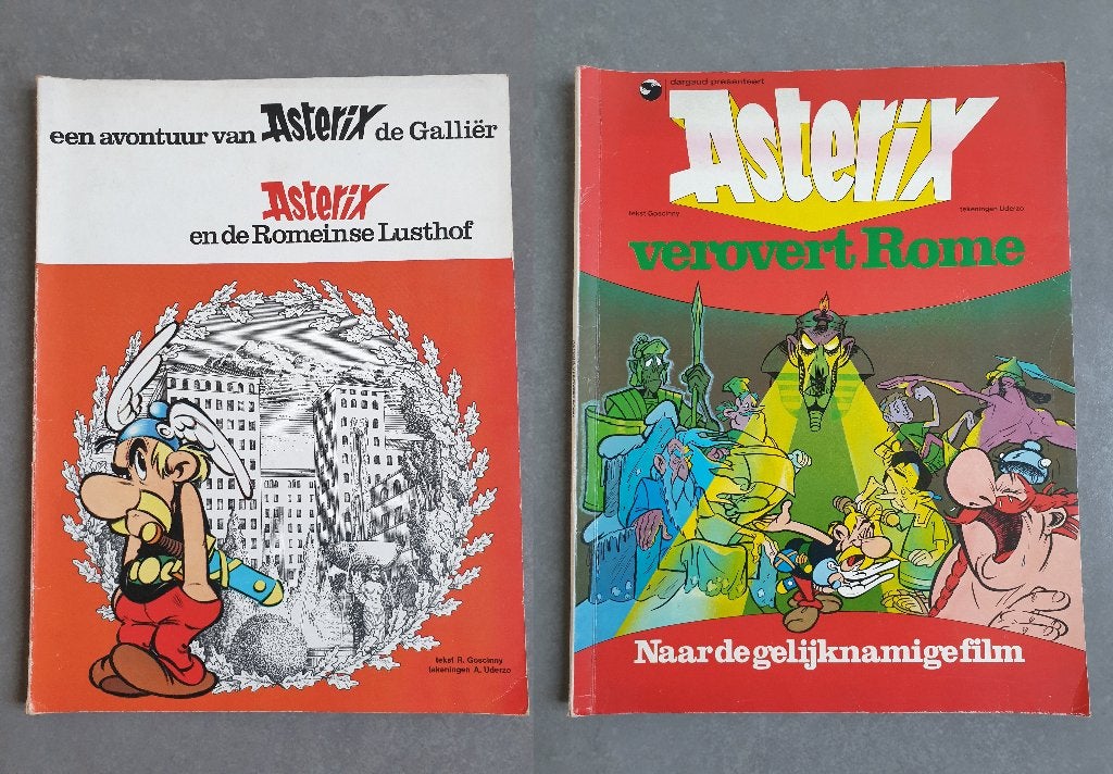 2 strips van Asterix (eerste druk), Meerdere stripboeken, Ophalen of Verzenden