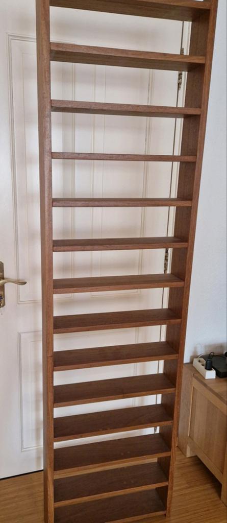 Houten cd rek, Huis en Inrichting, Woonaccessoires | Cd- en Dvd-rekken, Ophalen, Hout, Cd's, 150 discs of meer