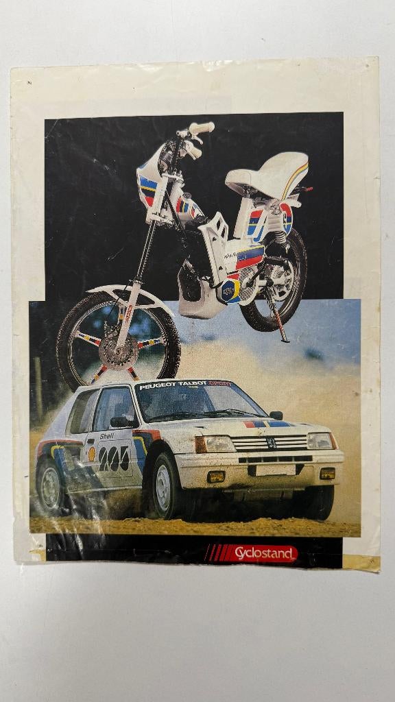 folder Cyclostand Peugeot 103SP accesoires, Ophalen of Verzenden, Gebruikt, Overige typen, Overige merken