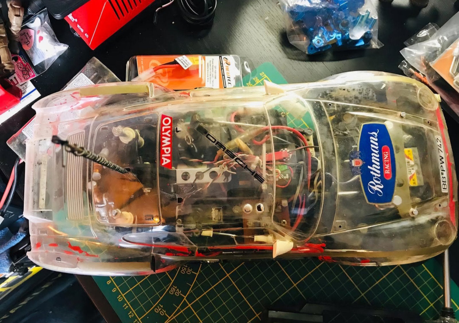 Vintage Tamiya Porsche 959 Paris-Dakar (1986 - #58059), Ophalen, Auto offroad