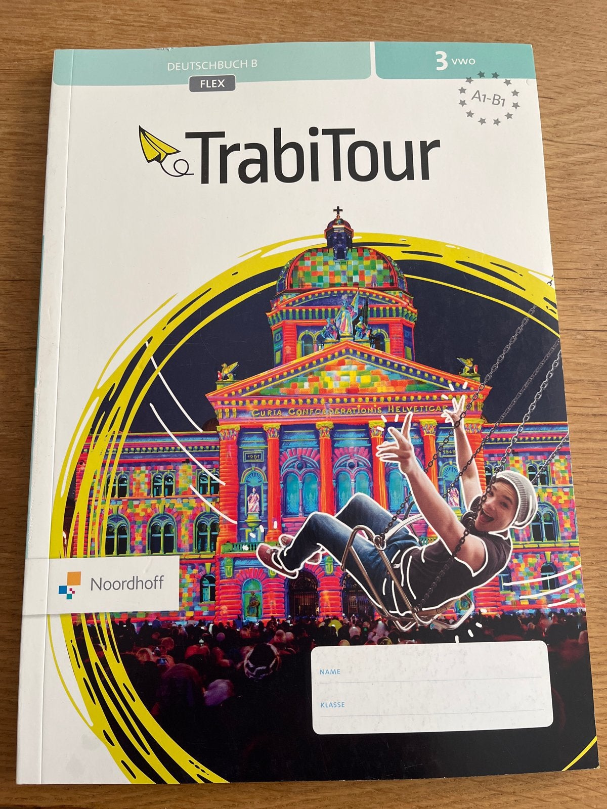 TrabiTour Deutschbuch B 3 VWO - Noordhoff Flex, Ophalen of Verzenden, Zo goed als nieuw, VWO, Duits