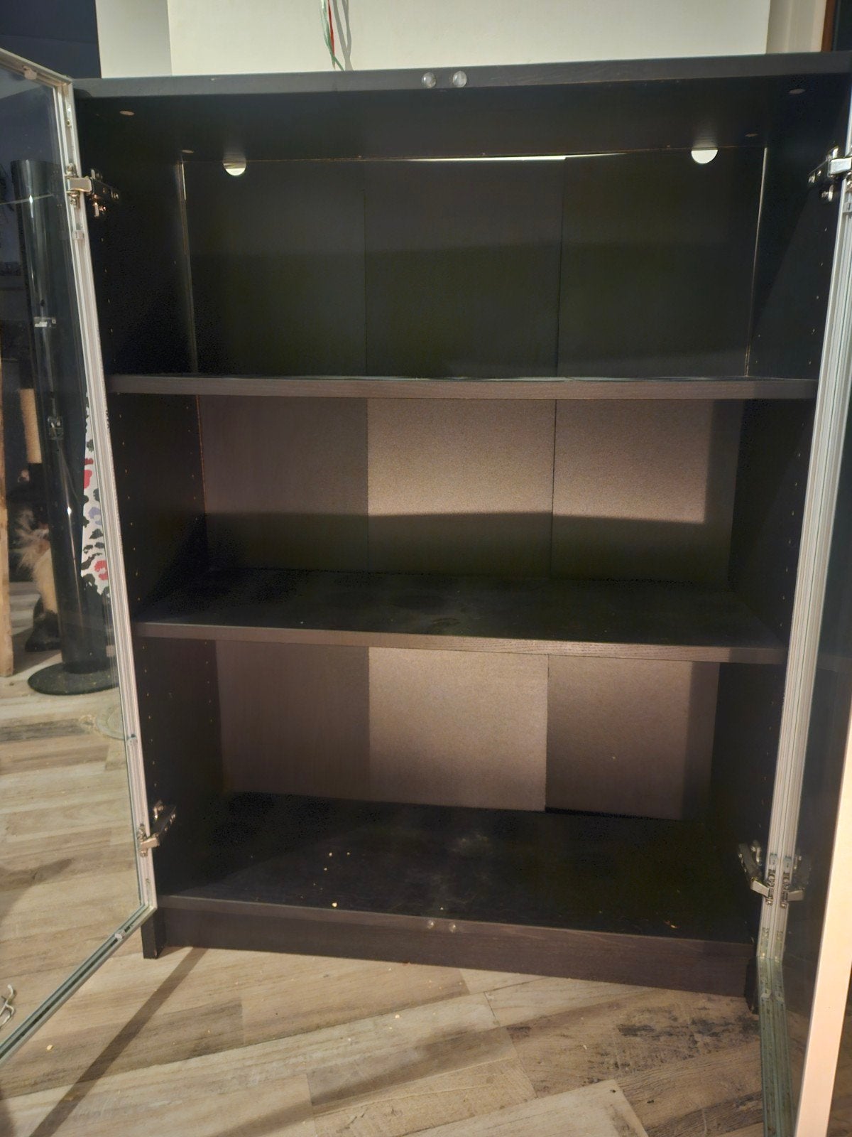 Ikea Billy kast met glazen deuren, Ophalen, Gebruikt, Modern, Met deur(en)