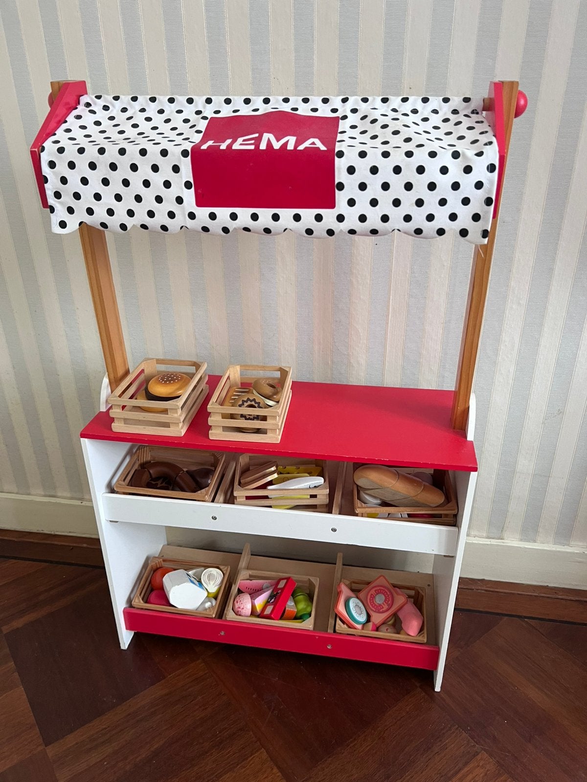 Speelgoed marktkraam HEMA met veel accessoires!, Ophalen, Gebruikt
