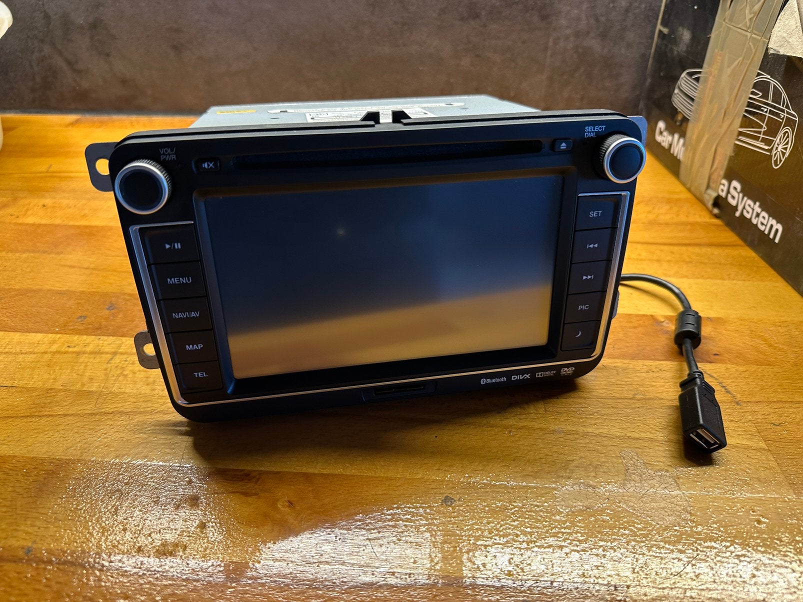 Clarion NX403EV met fakra gps antenne (en klein defect), Ophalen of Verzenden, Gebruikt