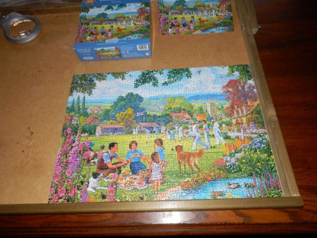 Gibsons Bowling By the Brook Jigsaw Puzzle (500 Pieces), Ophalen of Verzenden, 500 t/m 1500 stukjes, Zo goed als nieuw, Legpuzzel