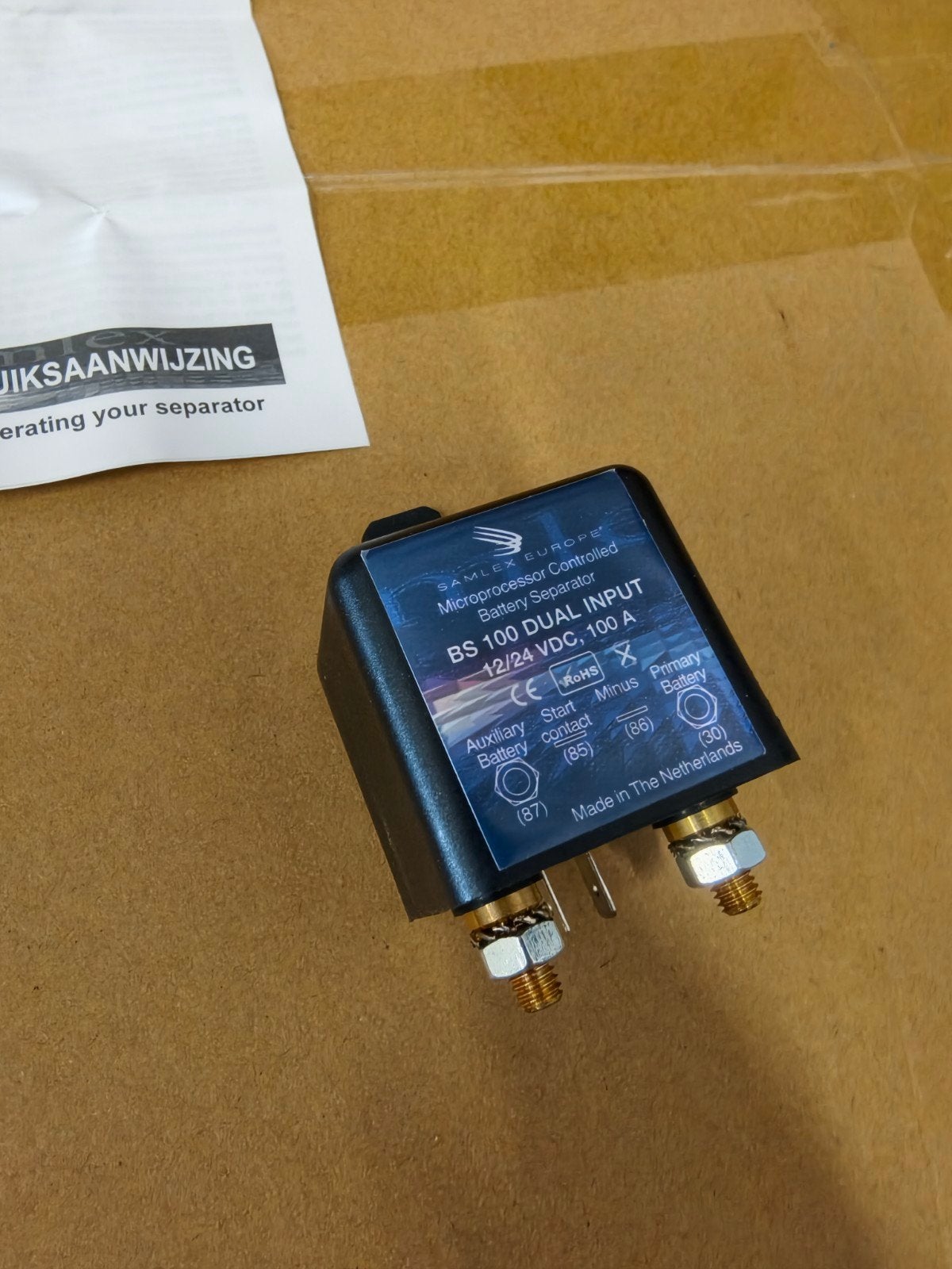 Samlex BS 100 Dual scheidingsrelais, Ophalen of Verzenden, Nieuw, Overige typen
