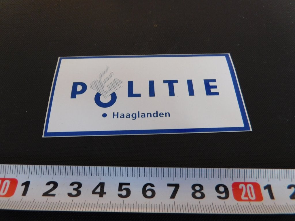 sticker Politie Haaglanden *, Ophalen, Zo goed als nieuw