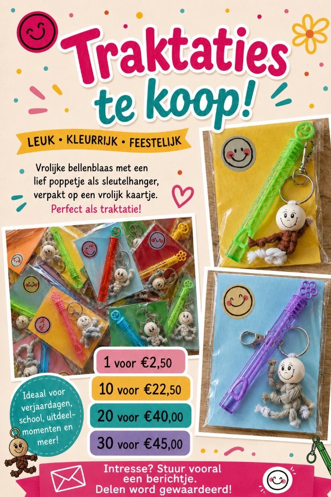 Traktaties, Ophalen of Verzenden, Nieuw, Overige typen, Verjaardag