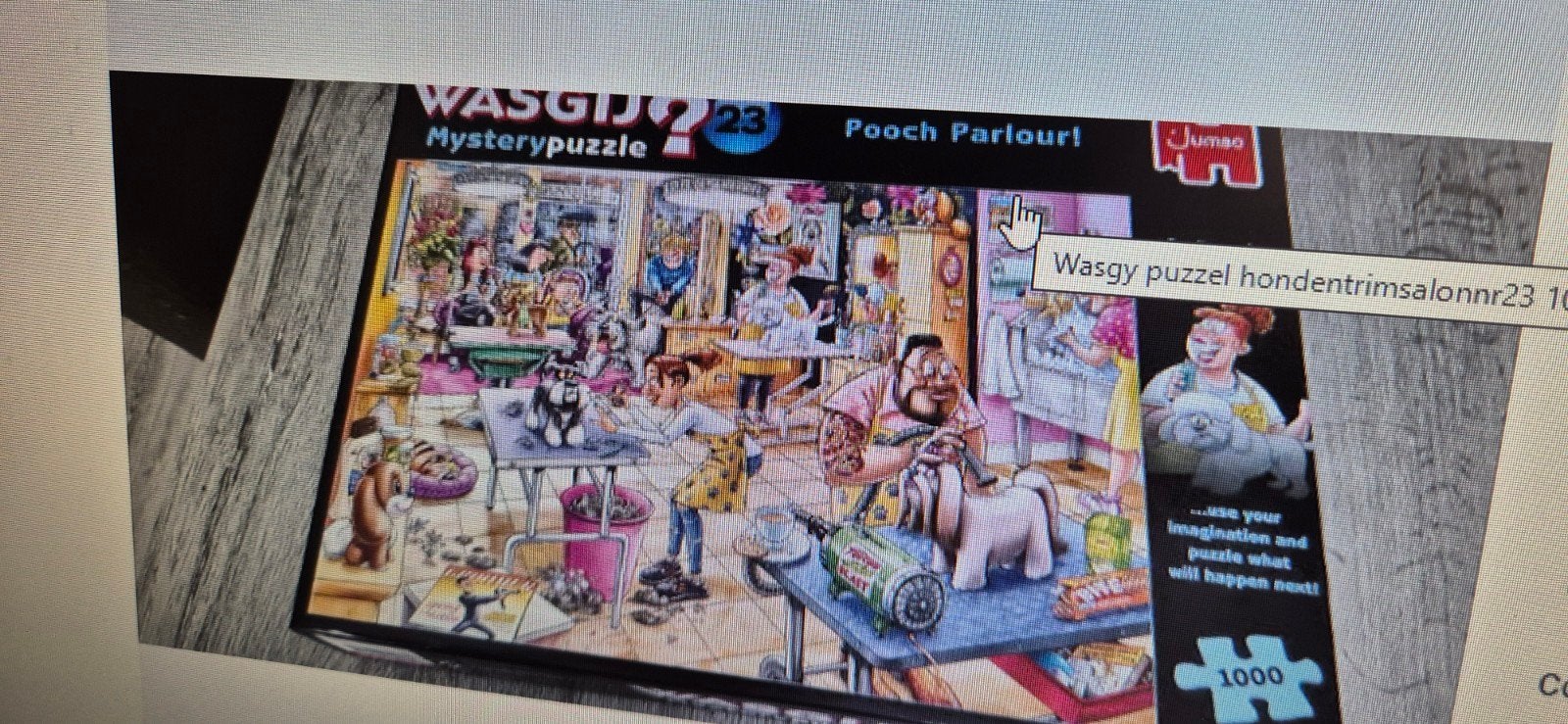 Wasgy puzzel nr23 1000stukjes zgan, Ophalen of Verzenden, 500 t/m 1500 stukjes, Zo goed als nieuw, Legpuzzel