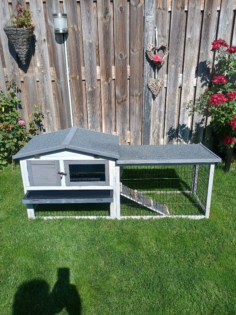 Te koop zeer mooi groot konijnen buiten hok, Ophalen, 60 tot 90 cm, 110 cm of meer, Gebruikt