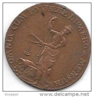 Clausthal jeton 1753-1790 consillo  Fortuna zie beschrijving, Verzenden, Duitsland, Losse munt
