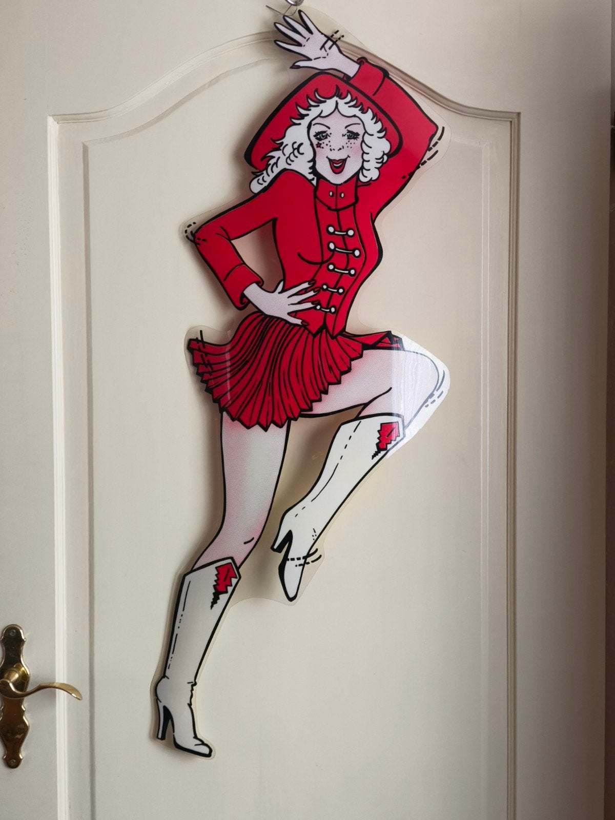 Grote flexibele dansmarietje decoratie van kunststof, Ophalen