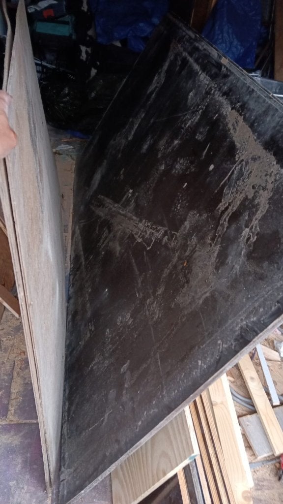 3 x beton platen triplex 18mm ( over van project ), Minder dan 25 mm, Ophalen of Verzenden, Zo goed als nieuw, 200 tot 250 cm
