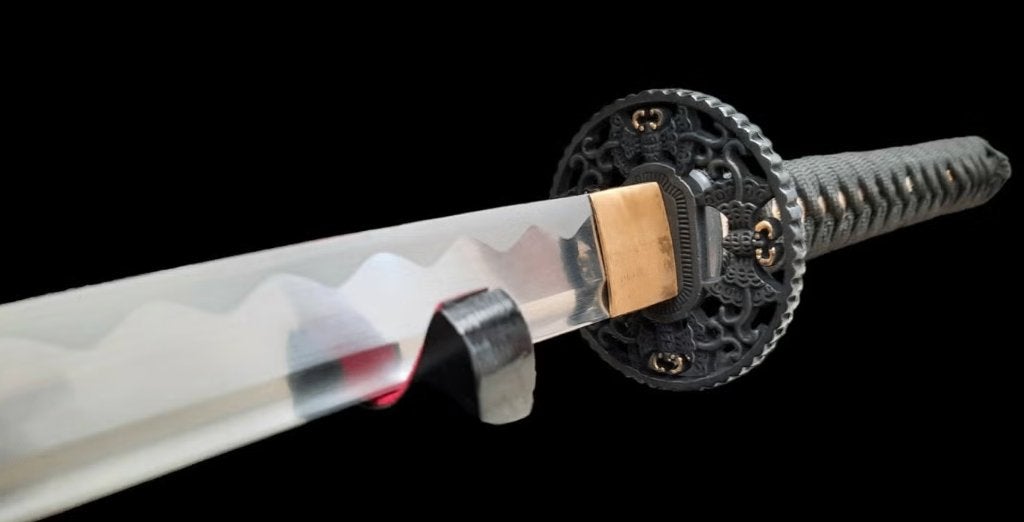 Katana Nihonto Zwaard met Zwarte Schede !!PRIJS VERLAAGD!!, Verzenden, Zo goed als nieuw