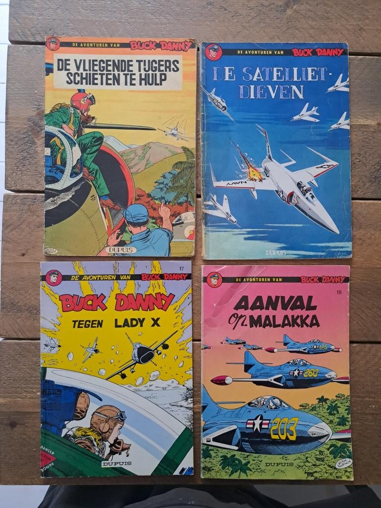 Buck Danny (ook eerste drukken), Boeken, Meerdere stripboeken, Ophalen of Verzenden, Gelezen