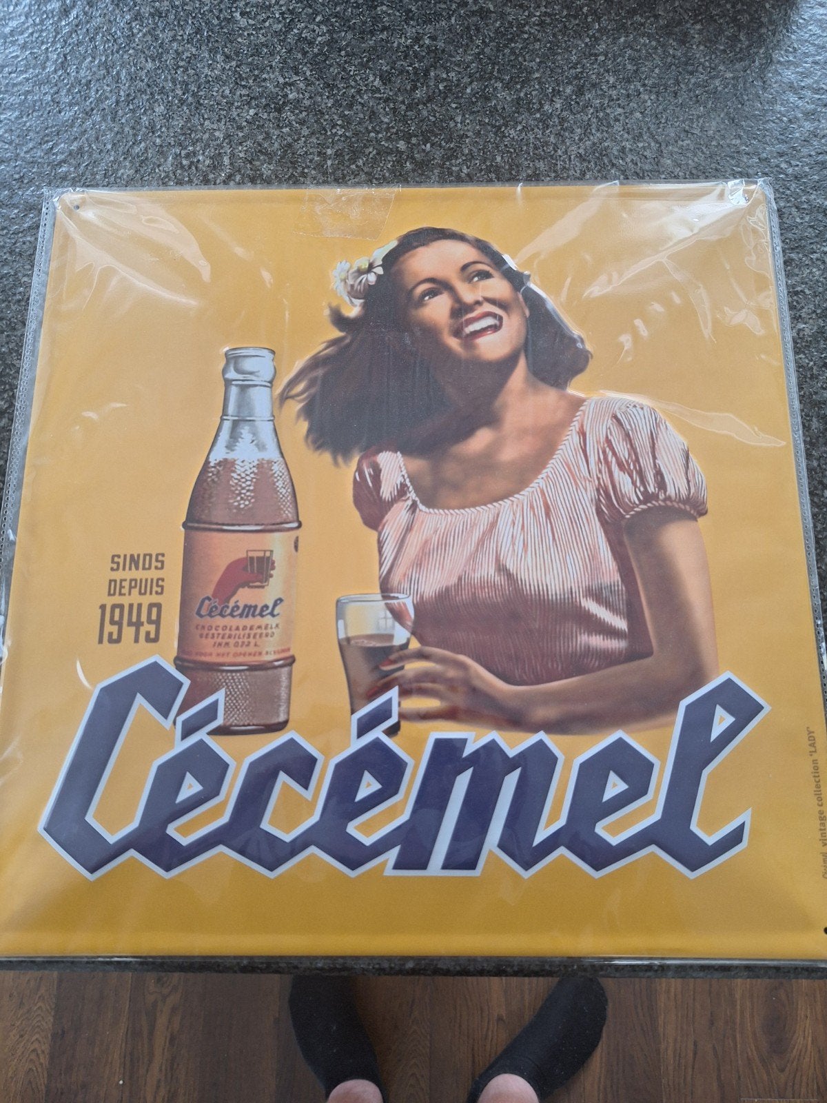 Vintage Cécémel Reclamebord - Sinds 1949, Ophalen of Verzenden, Nieuw