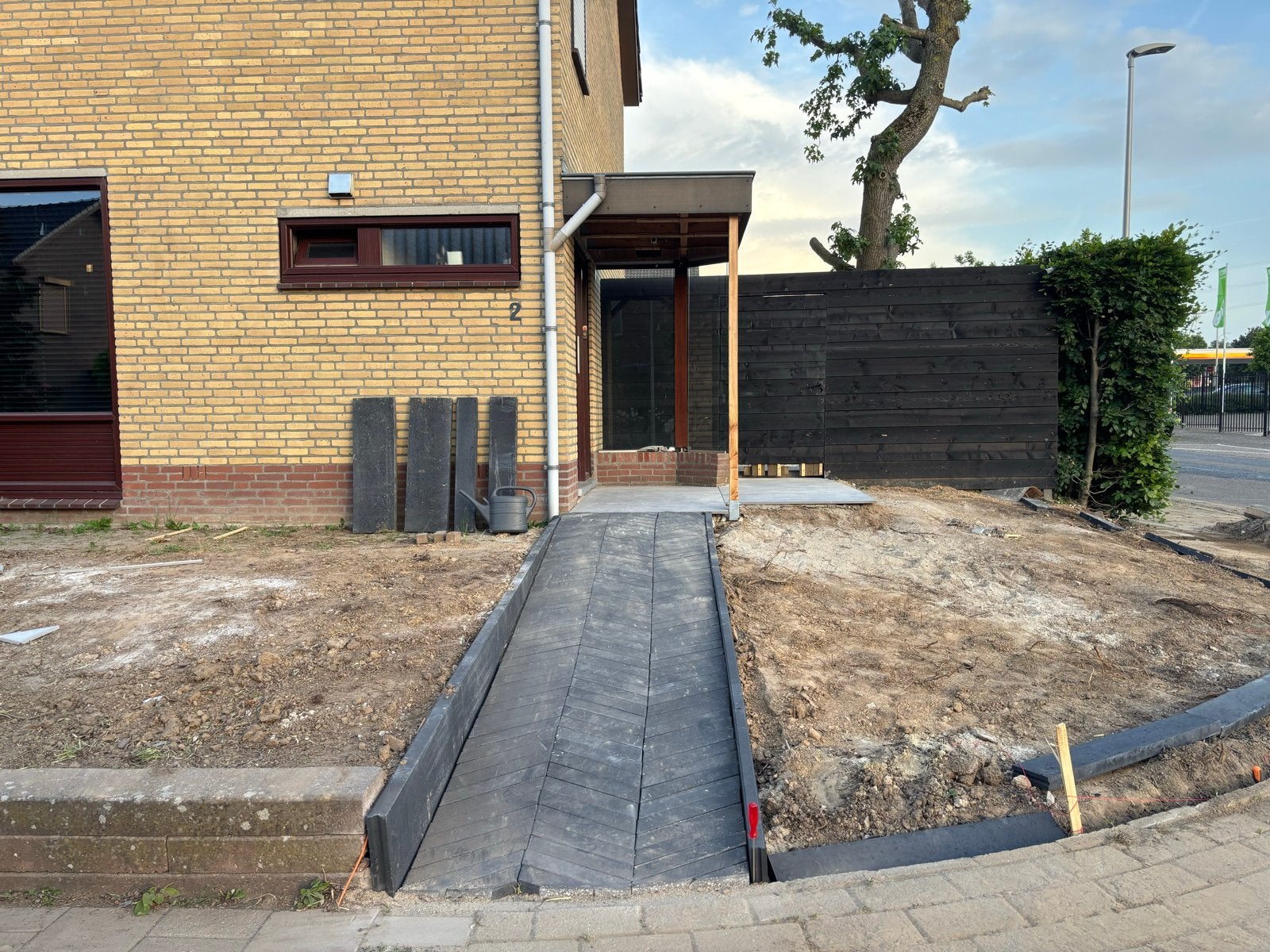 Hongaarsepunt Waaltjes zwart - ca. 3m2, Tuin en Terras, Tegels en Klinkers, Gebruikt, Klinkers, Ophalen of Verzenden, Minder dan 5 m²