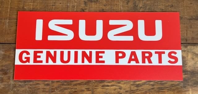 IZUZU Genuine parts  -  reclamebord kunststof 36x15, Ophalen of Verzenden, Zo goed als nieuw, Auto's