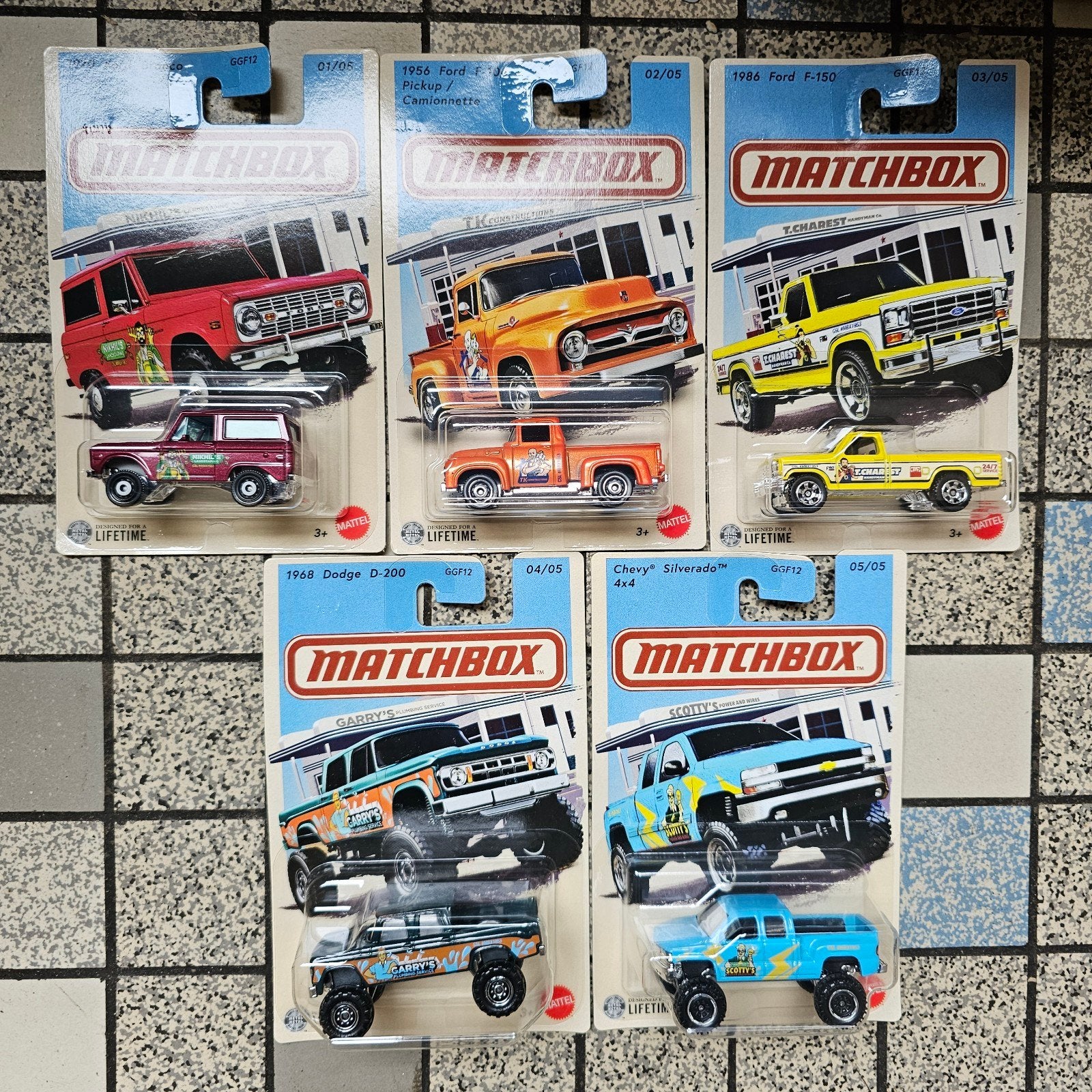 Matchbox Diecast Auto's - Set van 5, Kinderen en Baby's, Speelgoed | Speelgoedvoertuigen, Nieuw, Ophalen of Verzenden