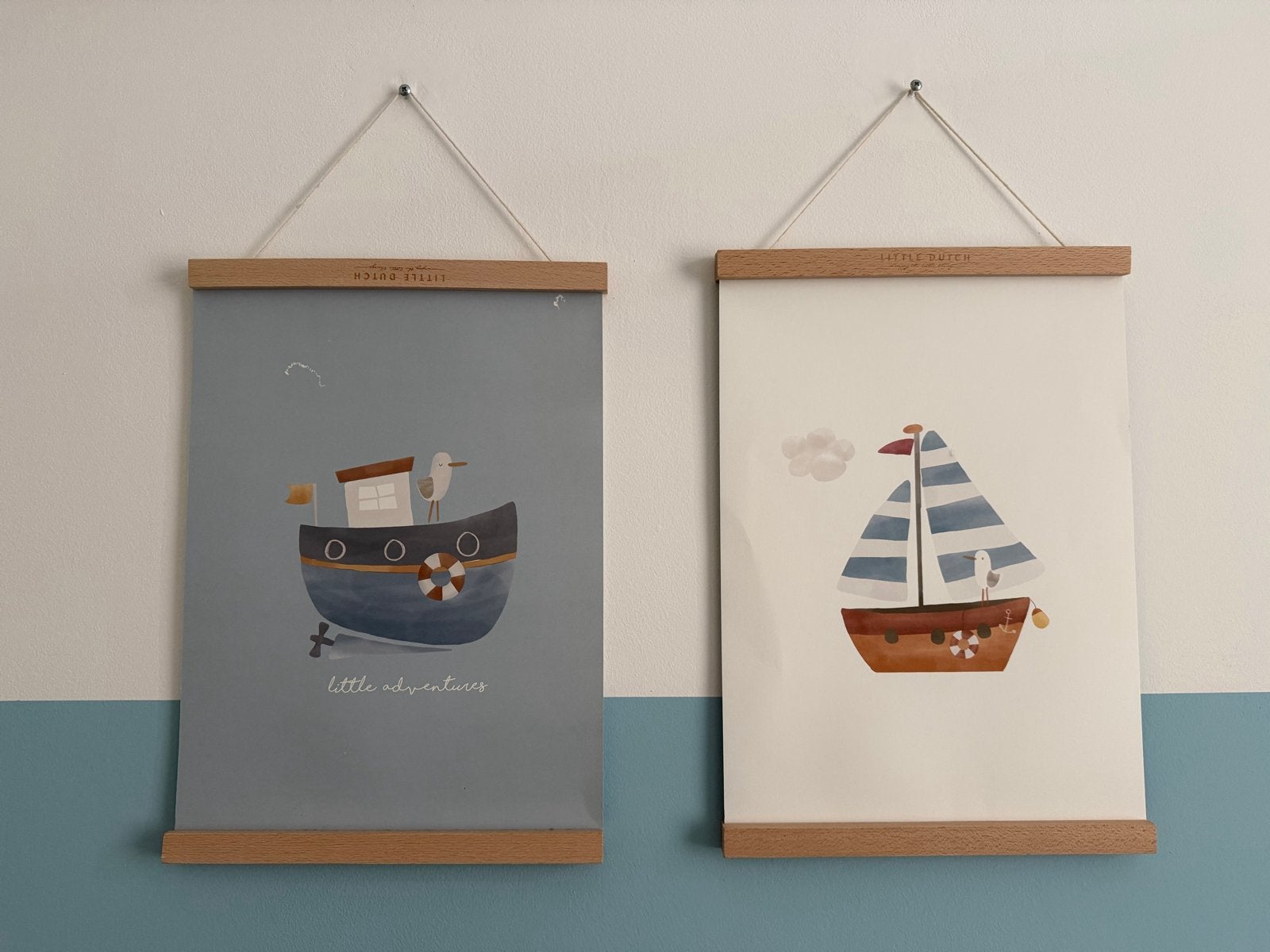Little Dutch A3 Keerbare Poster met Houten Ophangsysteem, Huis en Inrichting, Woonaccessoires | Schilderijen, Tekeningen en Foto's