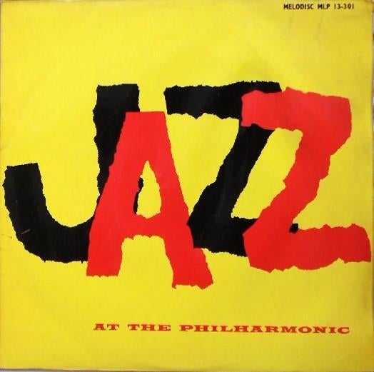 Norman Granz LP "Jazz at the Philharmonic"op Melodisc label, Ophalen, Gebruikt, 1940 tot 1960, 12 inch