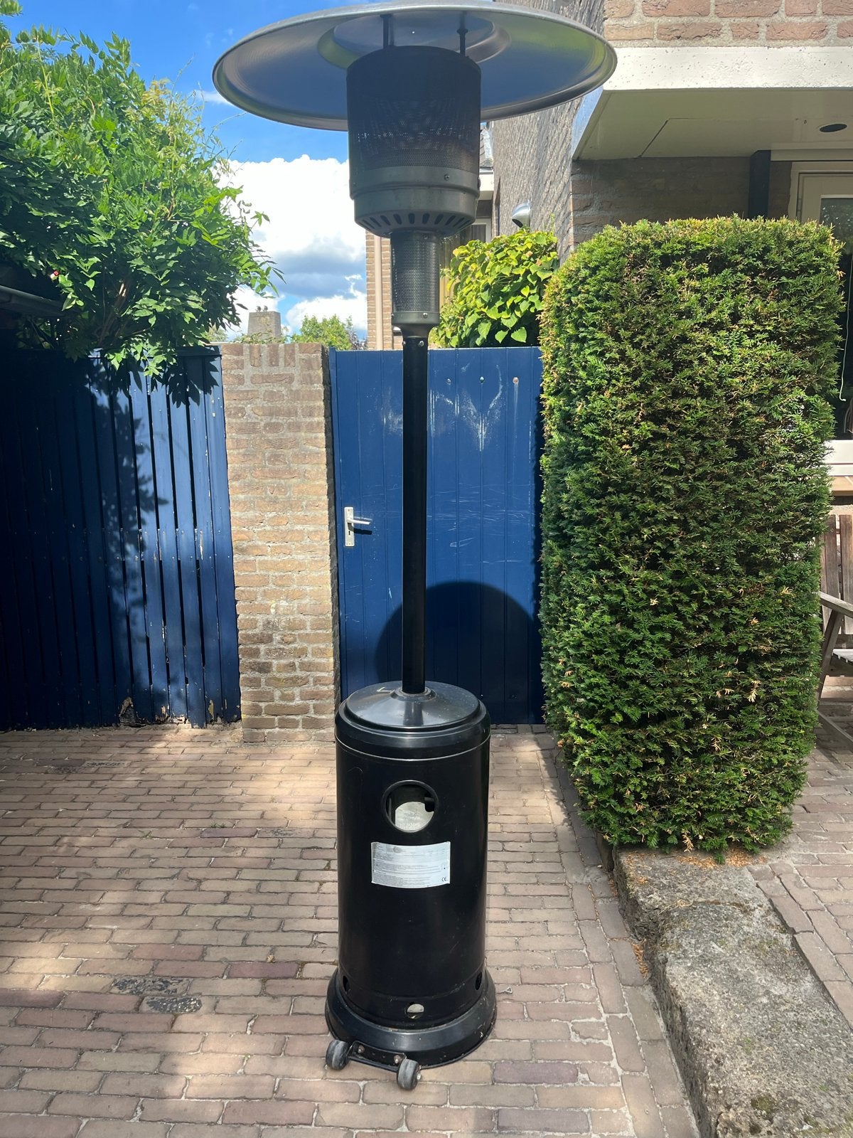 Terrasverwarmer op gas - STD BTV Nero 12 kW, Tuin en Terras, Ophalen, Gebruikt, Gas, Vloer