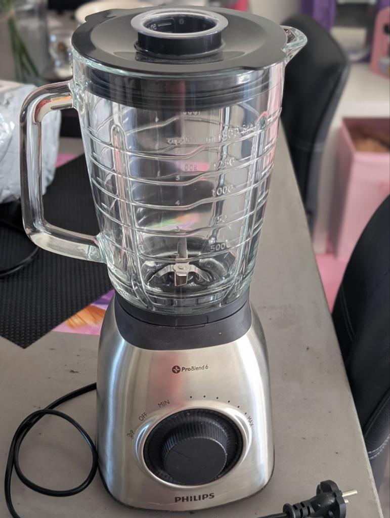 Philips ProBlend 6 Blender - Krachtige Keukenmachine, Ophalen of Verzenden, Zo goed als nieuw