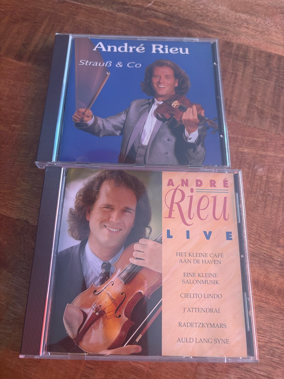 André Rieu CD's: Strauß & Co en Live, Gebruikt, Overige componisten, Modernisme tot heden, Ophalen of Verzenden