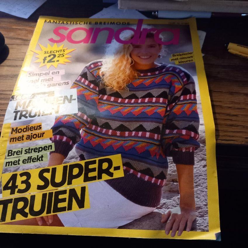 Sandra breimode, Ophalen of Verzenden, Gebruikt, Breien, Patroon of Boek